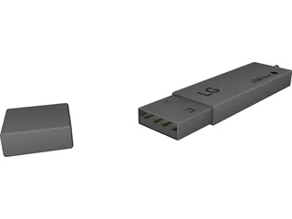 LG USB Drive 3D Model