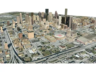 Houston City 3D Model