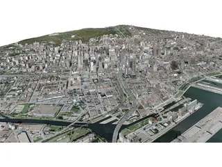 Montreal City 3D Model