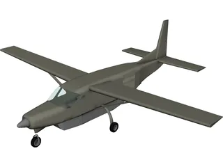 Cessna 208B CargoMaster N124GL with Travel Pod 3D Model