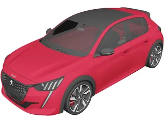 Peugeot 208 GTi Concept (2021) 3D Model