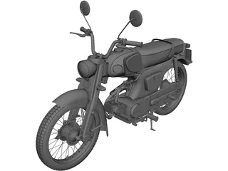 Honda Motorcycle CAD 3D Model