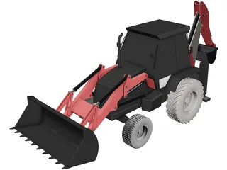 Wheel Loader 3D Model