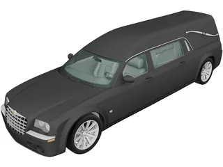 Chrysler 300C Hearse (2009) 3D Model