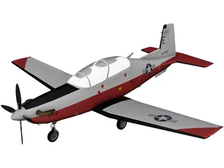 Beechcraft T-6 Texan II 3D Model