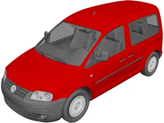 Volkswagen Caddy (2007) 3D Model 3D Preview