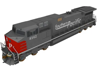 Southern Pacific C44-9W 3D Model 3D Preview
