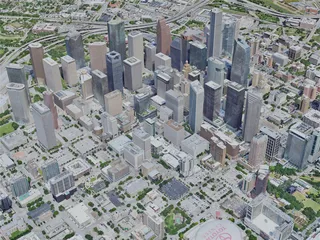 Houston City, TX, USA (2023) 3D Model