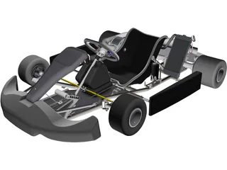 Go Kart CAD 3D Model