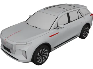 Hongqi E-HS9 (2020) 3D Model