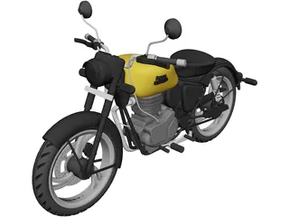 Royal Enfield Classic 350 CAD 3D Model