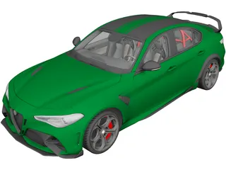 Alfa Romeo Giulia GTA (2021) 3D Model