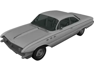 Buick LeSabre 2-door Hardtop (1961) 3D Model