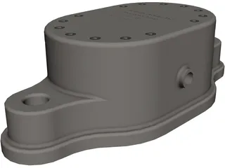 Gear Motor Pump CAD 3D Model