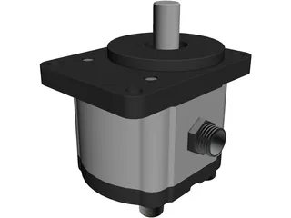 Hydraulic Gear Pump CAD 3D Model