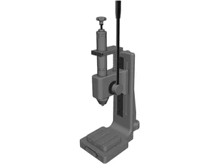 Spring Impact Press CAD 3D Model