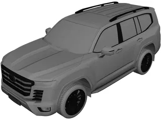 Toyota Land Cruiser 300 (2022) 3D Model 3D Preview