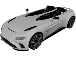 Aston Martin V12 Speedster (2021) 3D Model 3D Preview