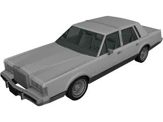 Lincoln Town Car (1989) 3D Model