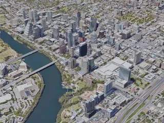 Austin City, TX, USA (2023) 3D Model