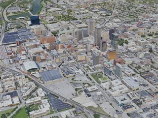 Indianapolis City, USA (2022) 3D Model