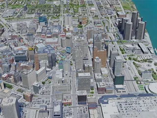 Detroit City, USA (2023) 3D Model