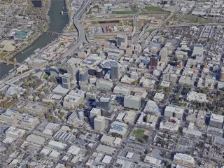 Sacramento City, USA (2023) 3D Model