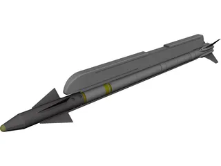 AIM-9X Sidewinder 3D Model 3D Preview