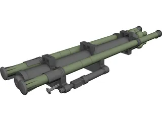 Strelets Missile Launcher 3D Model