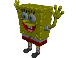 Sponge Bob Square Pants CAD 3D Model