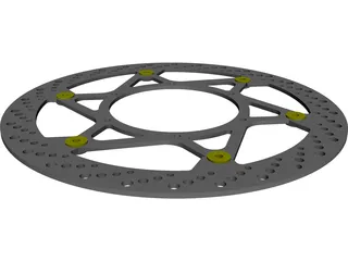 Magura Disc 320mm Complete Right Side CAD 3D Model
