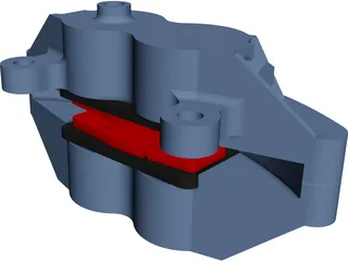 Brembo Brake Caliper CAD 3D Model