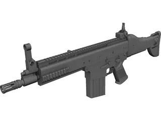 FN SCAR 3D Model