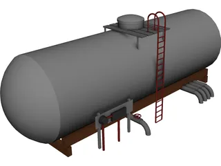 Oil Tank 3D Model