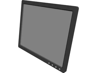 19inch LCD Monitor 3D Model