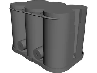 Optima Battery CAD 3D Model