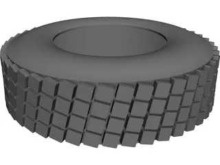 Wheel Tire CAD 3D Model