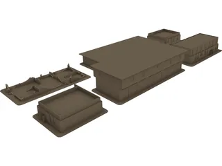 Desert Town 3D Model