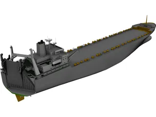 Tanker Ship 3D Model