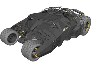 Batman Tumbler Car 3D Model