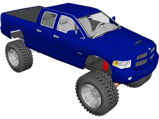 Dodge Ram 4x4 (2005) [Lifted] 3D Model