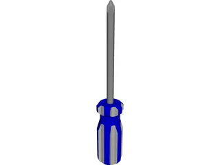 Phillips Head Screwdriver CAD 3D Model