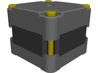 Stepper Motor CAD 3D Model
