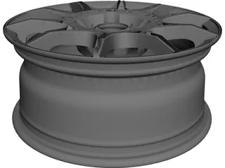 Car Wheel CAD 3D Model