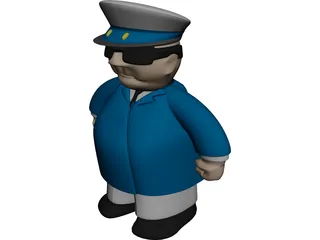 Captain 3D Model