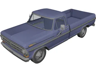 Ford Pickup (1977) 3D Model