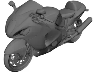 Suzuki Hayabusa 3D Model 3D Preview