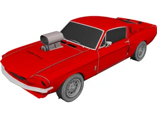 Ford Mustang Shelby Cobra G.T.500 3D Model