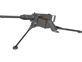 Browning 50 cal 3D Model