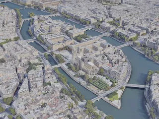 Paris City, France (2023) 3D Model